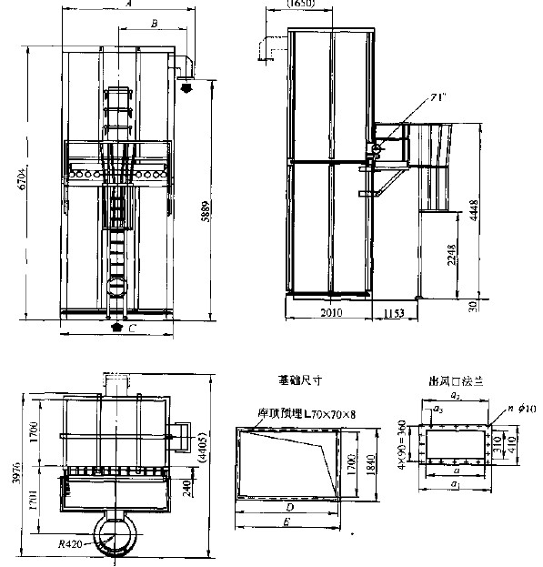 脈沖除塵器外形圖